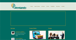 Desktop Screenshot of orientandoalunos.com.br